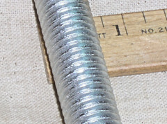 5/8″-11 THREAD x 10″ INCH LENGTH FULL FULLY THREADED ROD STUD BOLT STEEL ZINC PL