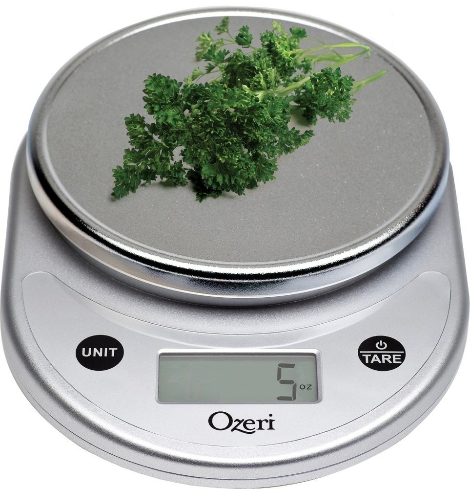 Ozeri® Pronto® Digital Multifunction Kitchen and Food Scale with All Silver