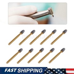 NEW Dental Trimming & Finishing Football Carbide Burs #7408 T&F 12 Bladed 10Pcs