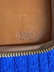 Vintage Dooney & Burke All Weather Leather Planner Deep/Orange Red 1990’s