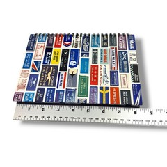 AIR MAIL Par Avion NOTEBOOK Journal Spiral Bound HC 63 Blank Pgs Chronical Books