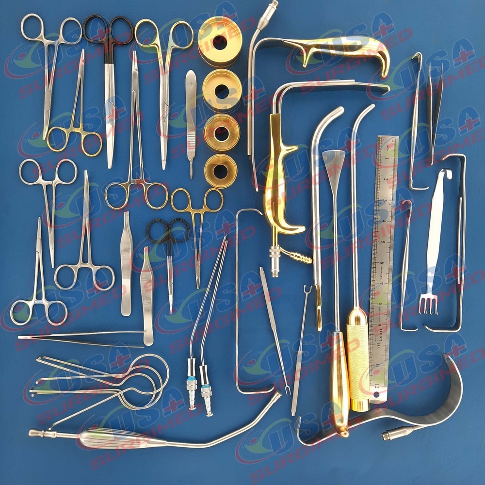 Breast Augmentation Set Of 38 Pcs Plastic Surgery Surgical Instruments
