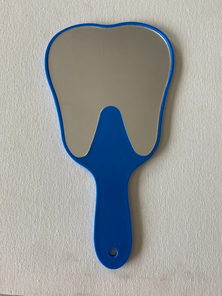 One Dental Office Chairside Molar Tooth-shape Patient Face Mirrors 5 Color