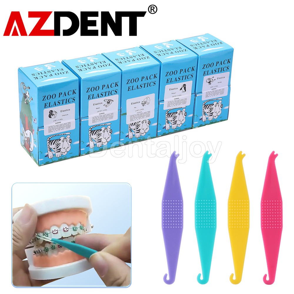 Dental Orthodontic Rubber Bands Elastics Latex Braces /Elastic Placer Hooks