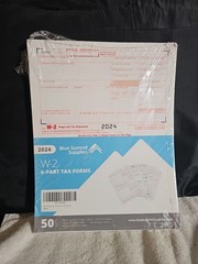 Blue Summit Supplies W2 Forms 2024 6 Part Tax Forms 50 Employee Kit Forms