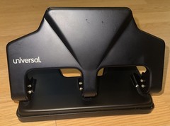 Universal 74325 3-Hole Punch, 30 Sheet Capacity Black