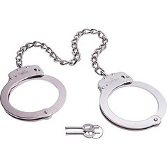UZI HC-LEG 16-Inch Twist Chain Double-Lock Leg Iron Cuffs