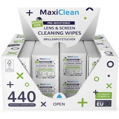 MAXI CLEAN 440 Pack Lens Wipes for Eyeglasses 440 Count (Pack of 1)