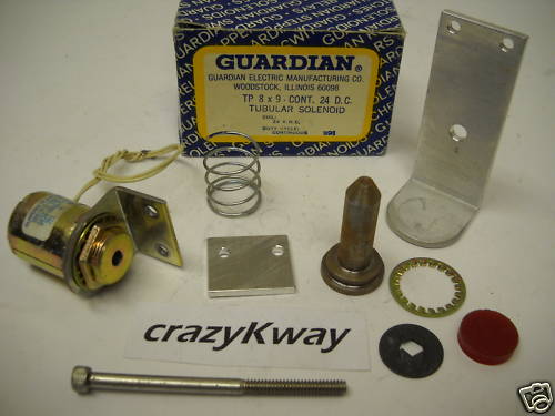 GUARDIAN ELECTRIC TP8 X 9 24VDC TUBULAR SOLENOID KIT NEW CONDITION IN BOX