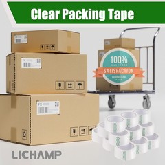 Clear Packing Tape, 18 Rolls Heavy Duty Packaging Tape Refill for Moving Boxes,