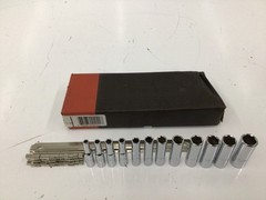 Proto J47202 1/4in Drive 12pc Metric Deep Socket Set 6-Point