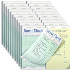 Server Guest Check Book Set – 1000 Sheets, 2 Part Carbonless