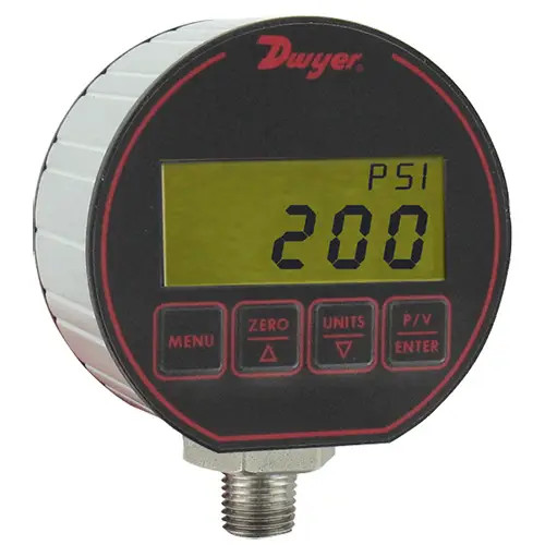 Dwyer DPG-208 3-in-1 Digital Pressure Gauge, 0.25% Accuracy, 500.0 psi