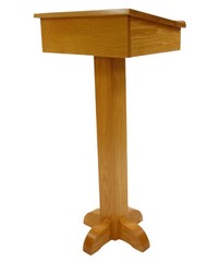 Pedestal Speaker’s Stand – Solid Oak Podium/Lectern