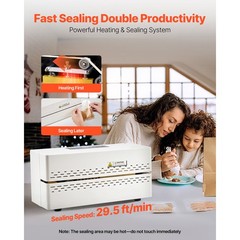 Uimoso Continuous Band Sealer for 0.32-0.47 in Seal Width Heat Sealing Machine