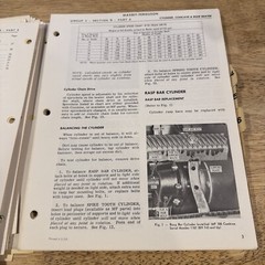 Vintage Massey Ferguson MF 300 Combine Service Manual 19966/1967