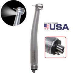 AS Dental High Speed Handpiece LED Fiber Optic Torque Push 4Holes 3 spray