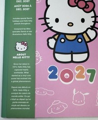 2026 – 2027 Sanrio HELLO KITTY 17 Months Monthly Planner Pink Green Size MEDIUM