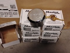 LOT OF 7 NEW Master Lock 6270 ProSeries Hidden Shackle Padlocks – KEYED ALIKE