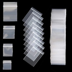 100pcs Mini Clear Resealable Plastic Jewelry Bags Small Ziploc Zip Bag