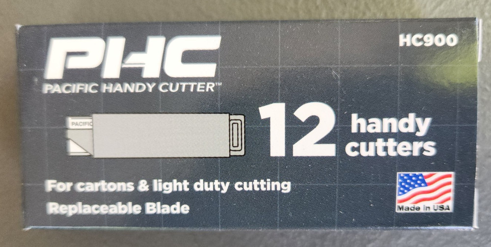 (12 Pk) Pacific Handy Cutter HC900 for Cartons & Light Duty Cutting