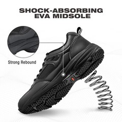 HISEA NINGO Men’s Slip Resistant Work Shoes Chef Kitchen Oil Resistant Sneakers