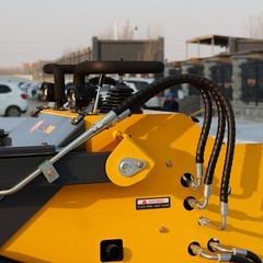 New 24HP Mini Skid Steer Loader 4-in-1 Bucket 3-Stage Pump Hydraulic System