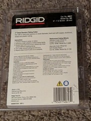 RIDGID 1″ No.101 and 3/4″ No.104 USA Close Quarters Tubing Cutters