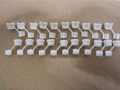 Free Ship, 20 Count, Heyco 4K-4 Strain Relief for 18 Gauge Flat Wire Cord White