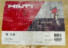 Hilti TE 3000-AVR Electric Demolition Breaker Jack Hammer New Jackhammer