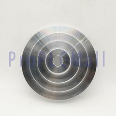 OD 130mm, 4 Step Pulley 16mm Bore for 1/2″ = 12.7mm Belt width – Cast Aluminum