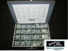 1148 PCS 10.9 Metric & Grade 8 Hex Bolt, Nut & Washer Assortment