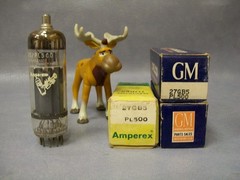 27GB5 / PL500 Vacuum Tube Lot of 3 Amperex / GM Delco General Motors