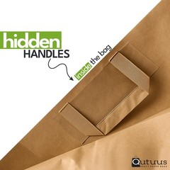 12x7x17 Large Brown Paper Grocery Bags, inches (Pack of 100),