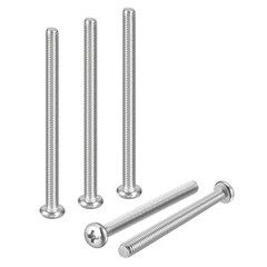 M5-0.8×90 Pan Head Machine Screws – 5pcs – 304 Stainless Steel -Silver