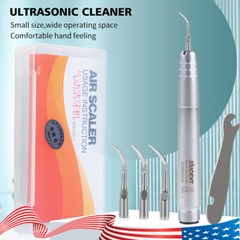 Dental Ultrasonic Air Perio Scaler Handpiece Hygienist 2-HOLES With 3 Tips st