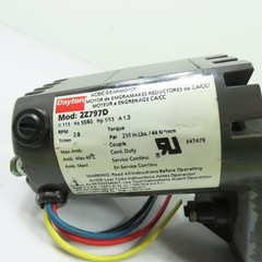 Dayton 2Z797D AC/DC Gearmotor 1/15HP 115V 2.8RPM 250in-lb