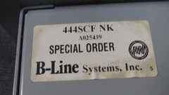 B-LINE SYSTEMS CIRCLE AW TYPE 1 JUNCTION BOX (1) UL: 312J MODEL: 444SCF-NK