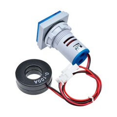 AC 60-500V 0-100A 22mm 3 in 1 Voltmeter Ammeter LED Digital Volt/AMP Meter