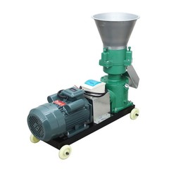 220V Feed Pellet Mill Machine Granulator w/2，3，4，5，6，8，10，12mm Plate 120-150KG/H