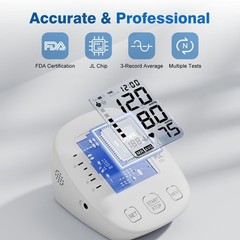Blood Pressure Monitors for Home use, Automatic Digital BP Medium, White