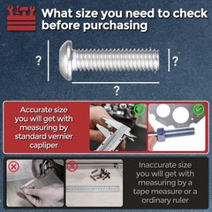 Kozelo 50pcs Button Head Socket Cap Screws – [M4-0.7x12mm] 18-8 Stainless Ste…