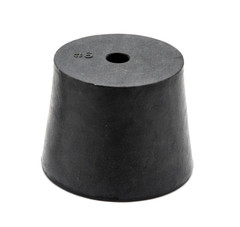 Solid Rubber Stoppers 1 Hole Laboratory Stoppers Various Sizes 10 per package
