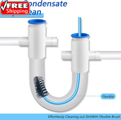 4 PCS Condensate Flexible Drain Brush, 15.7 in Nylon and PVC Drain Line Cleaning