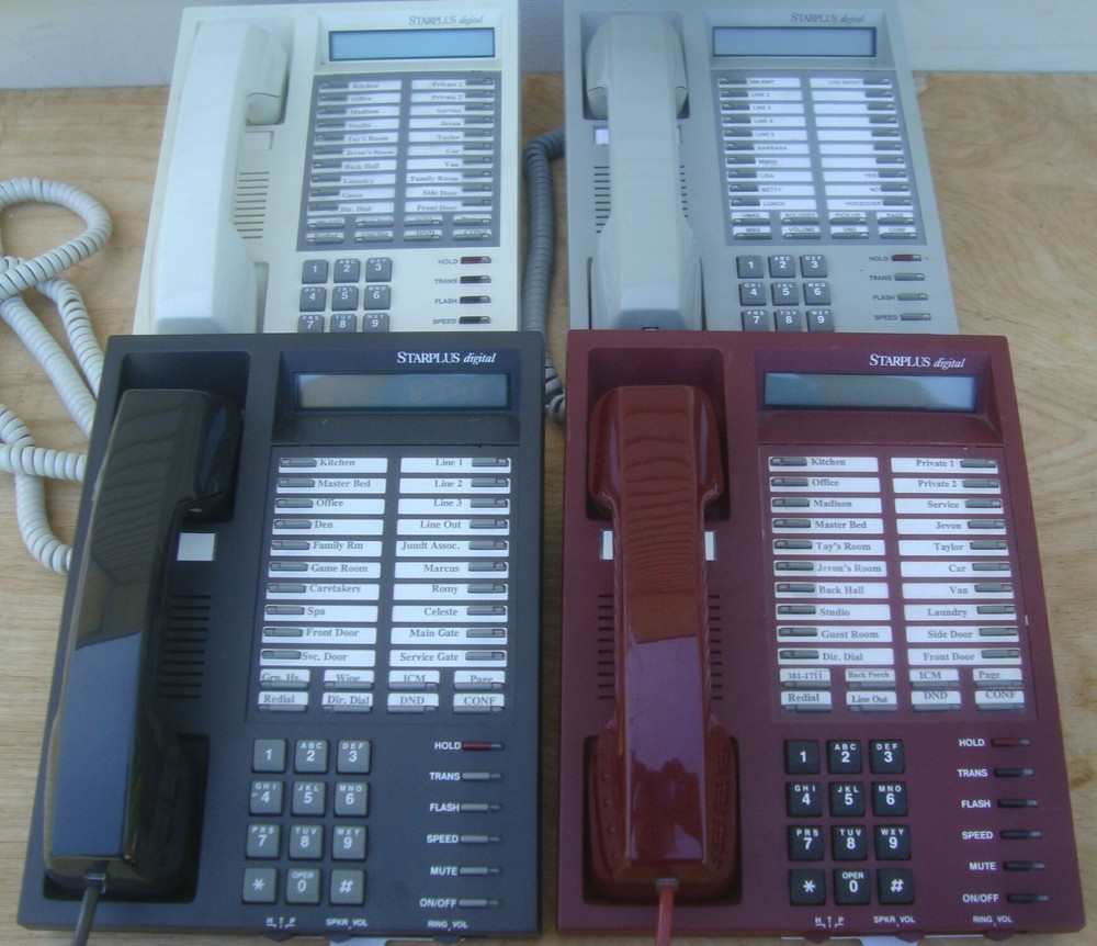 Vodavi Starplus 1412-71 Digital Phone Charcoal/Burgundy/Gray/White 1410 DSS