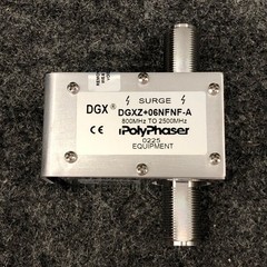 POLYPHASER Type N F/F Coaxial RF Surge Protector, 800MHz – 2.5GHz DGXZ+06NFNF-A