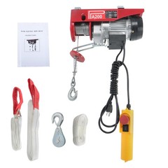 PA200 440lbs / 200kg 110V Mini Electric Hoist 6.6 ft Wired Remote Control