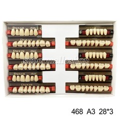 Dental Acrylic Denture Resin Teeth Upper Lower Full Set Shade A1/A2/A3 3/8/16 SD