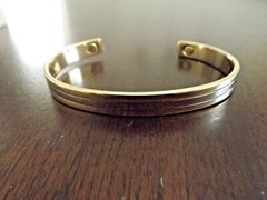 Pure Copper Magnetic Bracelet Arthritis Energy Cuff – Gold Silver Plated