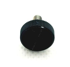 M4 x 8mm Knurled Thumb Screws Bolts Black Clamping Knob 304 Stainless 4-24 Pack